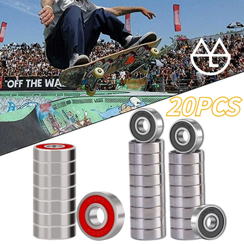 Isi 20 Bearing Skateboard Professional Bearing Abec 9 High Speed Bearing 608rs Untuk Inline Skate Skateboard Sepatu Roda