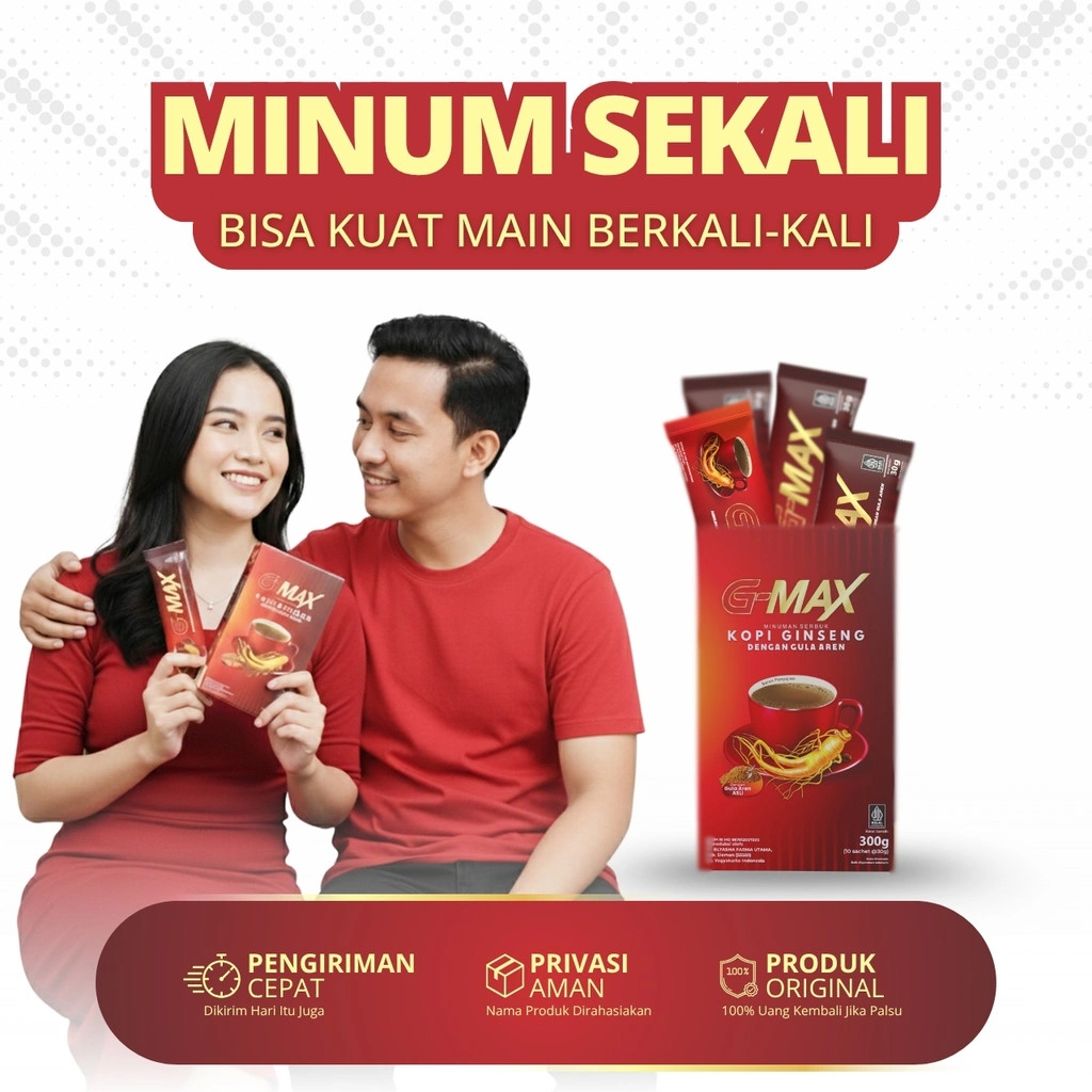 G-MAX Ginseng Coffee Minuman Bubuk Kopi Gingseng 100% Original Ecer Kemasan 1 Sachet @30 Gram