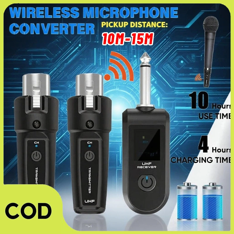 [COD] Adapter System Wireless Microphone /Electronic Musical Instrument Receiver Wireless Transmission System, Anti-interference. Suitable for 6.35 Interface To Wireless