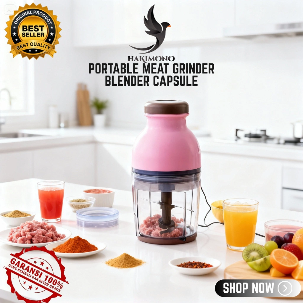 DS.ID COD Blender Kapsul Cocok Untuk Dapur Rumah Blender Capsule Portable Serbaguna Electric Juicer 1.5L