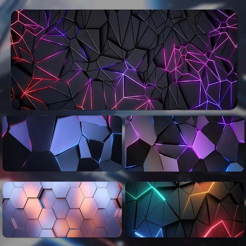 Mouse Pad Gaming Cool Mechanical Style High-Definition Multiple Patterns Available Desk Mat Thickened Locking Edge E-sports Mouse Pad Besar Desk Mat Computer Keyboard Pad Mousepad Aesthetic