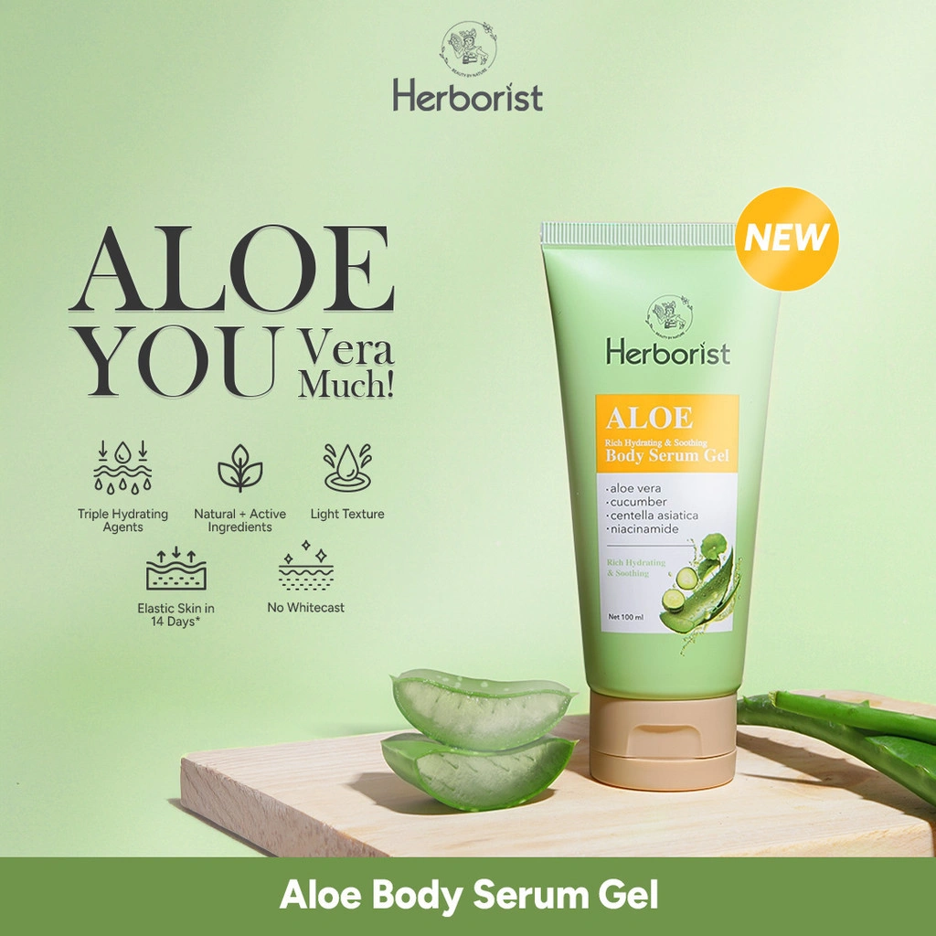Herborist Aloe Rich Hydrating & Soothing Body Serum Gel 100ml
