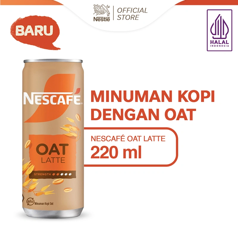 NESCAFE OAT LATTE Nendang Kopinya Kopi Kaleng 220ml