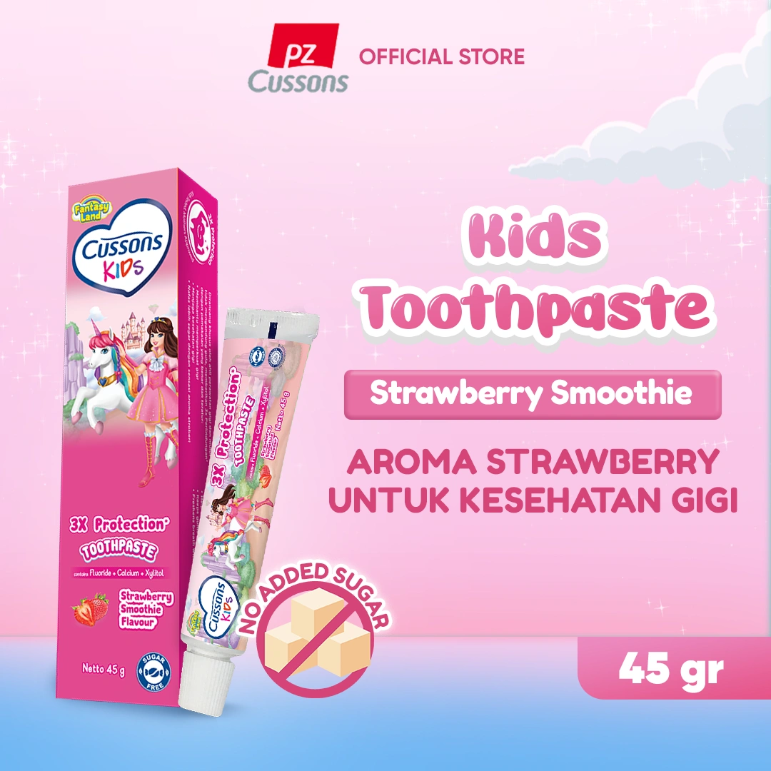Cussons Kids Toothpaste Unicorn Strawberry Smoothie - Pasta Gigi Anak  45gr