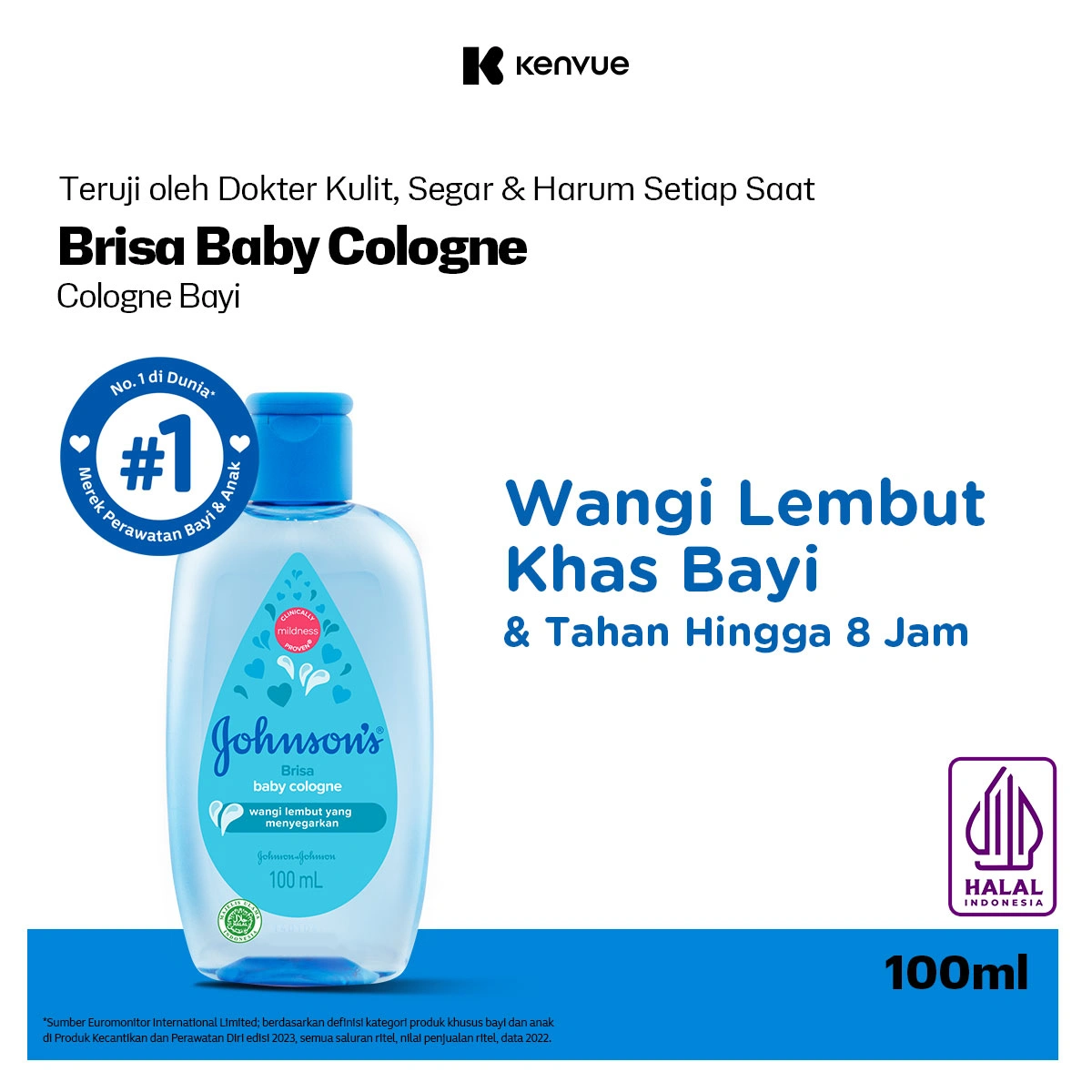 JOHNSON'S Brisa Baby Cologne - Minyak Wangi Bayi 100ml