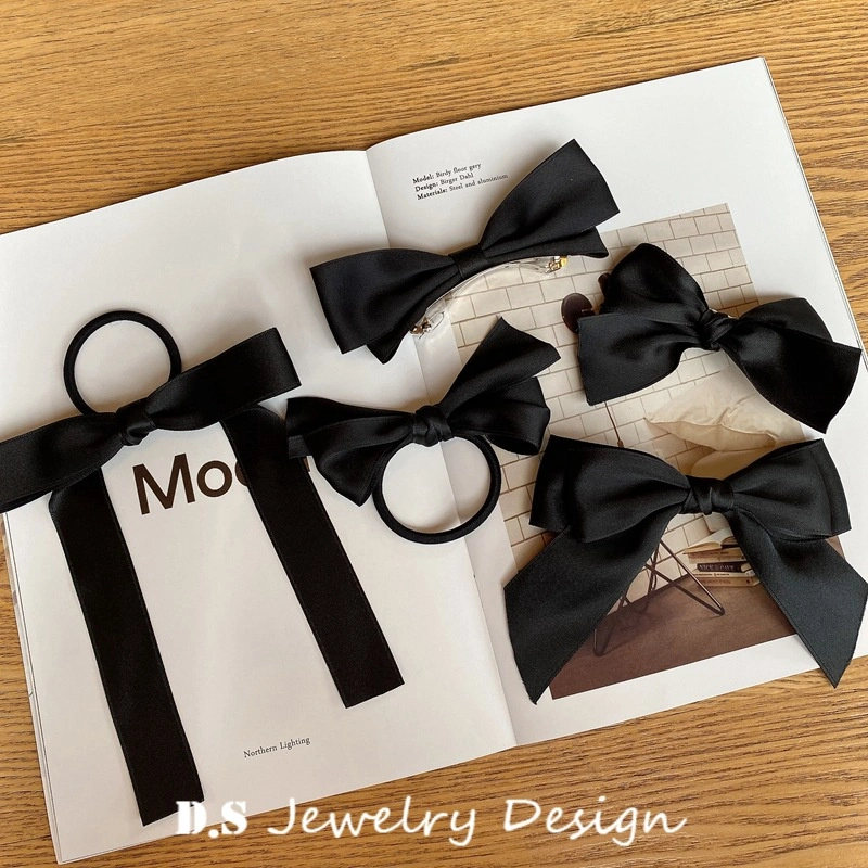 [CUCI GUDANG] JEPIT RAMBUT PITA HITAM KLIP BLACK BOW HAIR CLIP SNAP KARET IKAT ELEGAN SATIN SILK KAIN MUTIARA PEARL RIBBON HAIRCLIP BESAR SOFT COLOR WARNA PASTEL HAIR SNAP AKSESORIS ACCESSORIES PIN KOREA PRINCESS STYLE