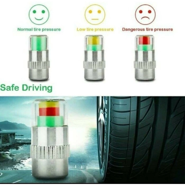 Tutup Pentil Cek Kempes Ban Mobil Motor air Indikator Tekanan Angin motorcycle bike car tire valve