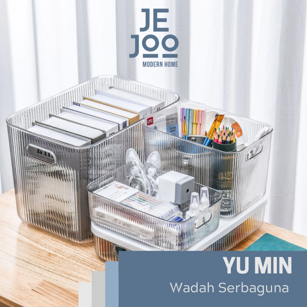 JEJOO - YU MIN Kotak Penyimpanan Majalah Acrylic Organizer Mainan Multifungsi Perapi Pakaian Praktis