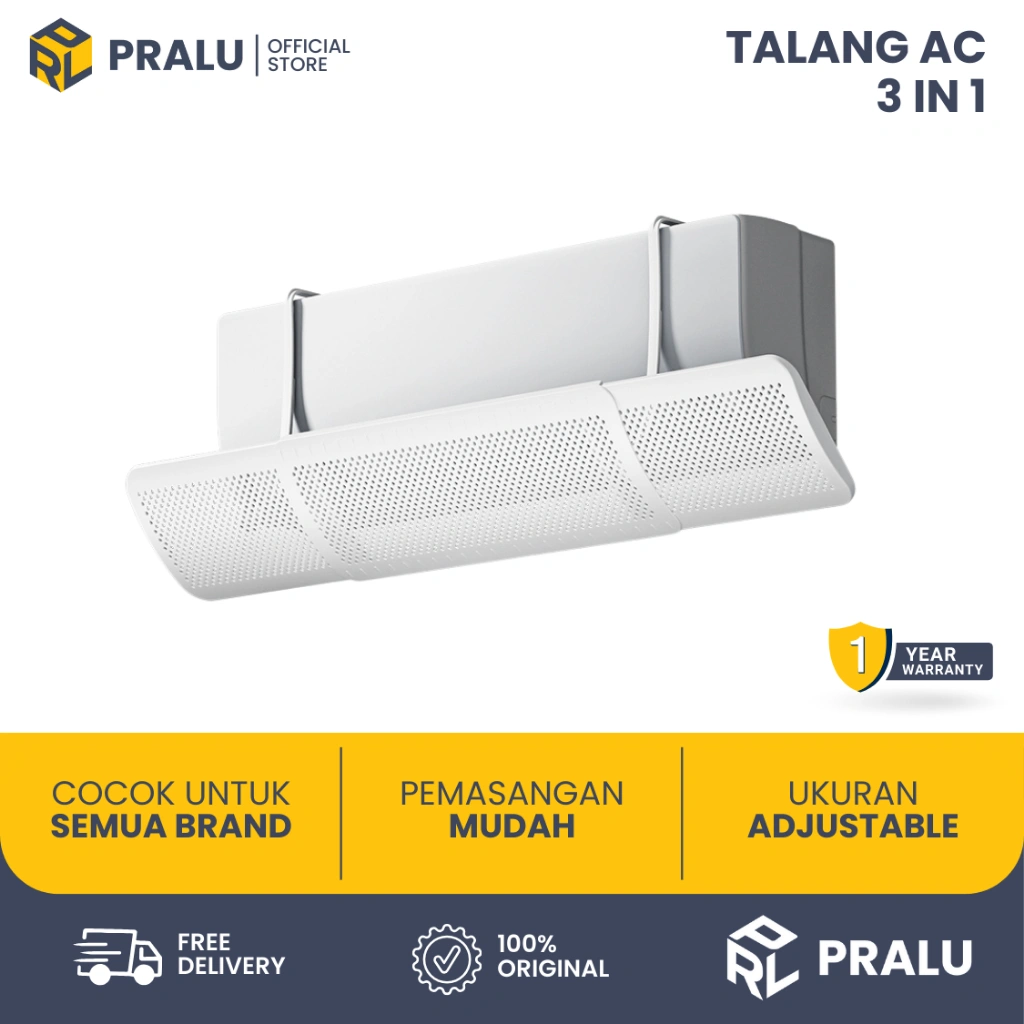 Talang AC Reflektor AC Penahan Angin AC Portable Adjustable Untuk AC 0,5 PK - 1 PK