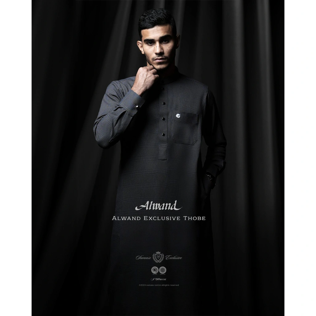 Samase Jubba Saudi Thobe Alwand Gamis Pria Lengan Panjang R076 Premium Edition