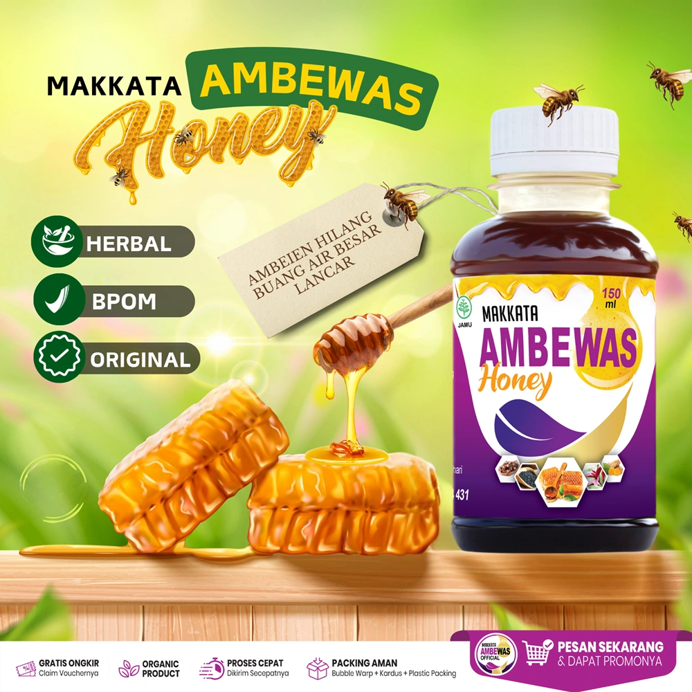 MAKKATA AMBEWAS MADU Pencernaan Buang Air Besar Lancar Herbal Ambeien BPOM Asli Original