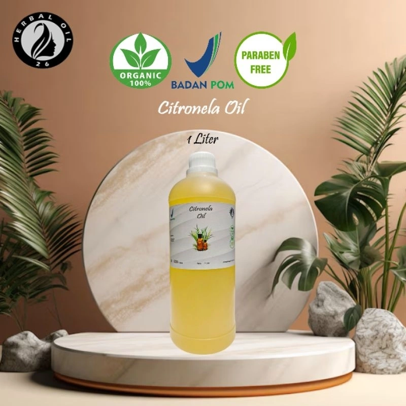 Citronela Oil 40% Organic Cosmetic Grade 1 Liter