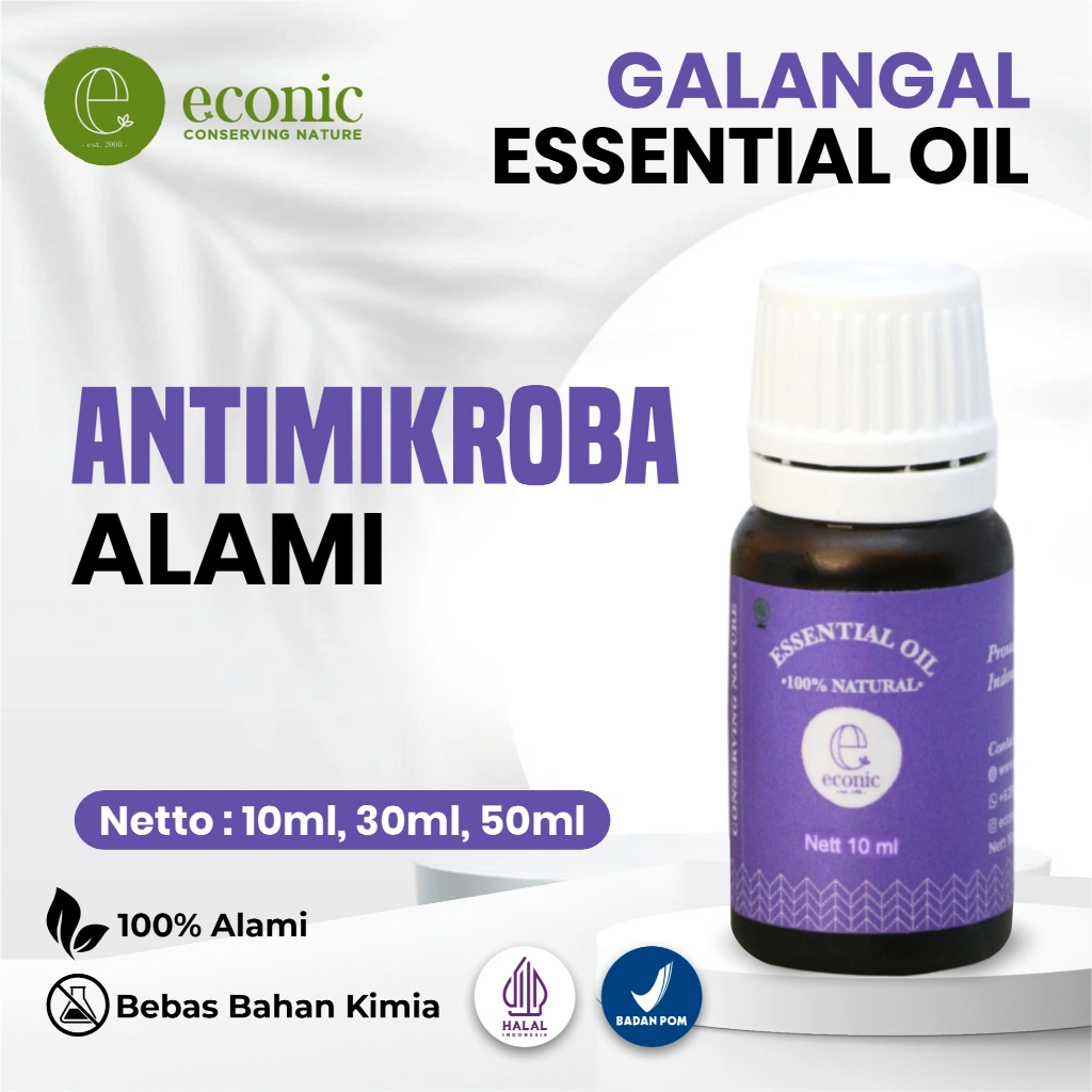 Essential Oil Lengkuas Alami | Aromaterapi untuk Relaksasi & Daya Tahan Tubuh | Minyak Atsiri Murni
