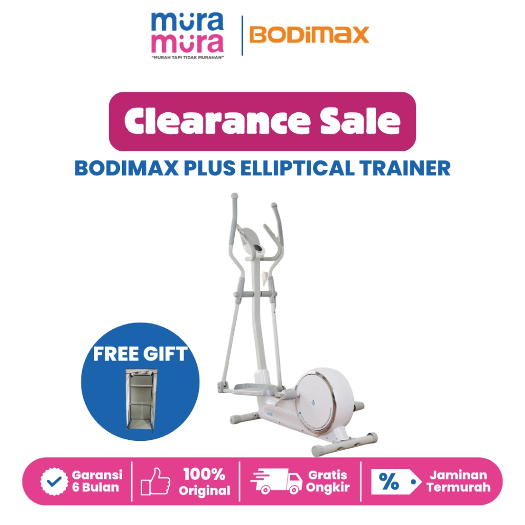 Clearance Sale Bodimax Plus Elliptical Cross Trainer Alat Gym Fitness Olahraga Stepper Sepeda Statis