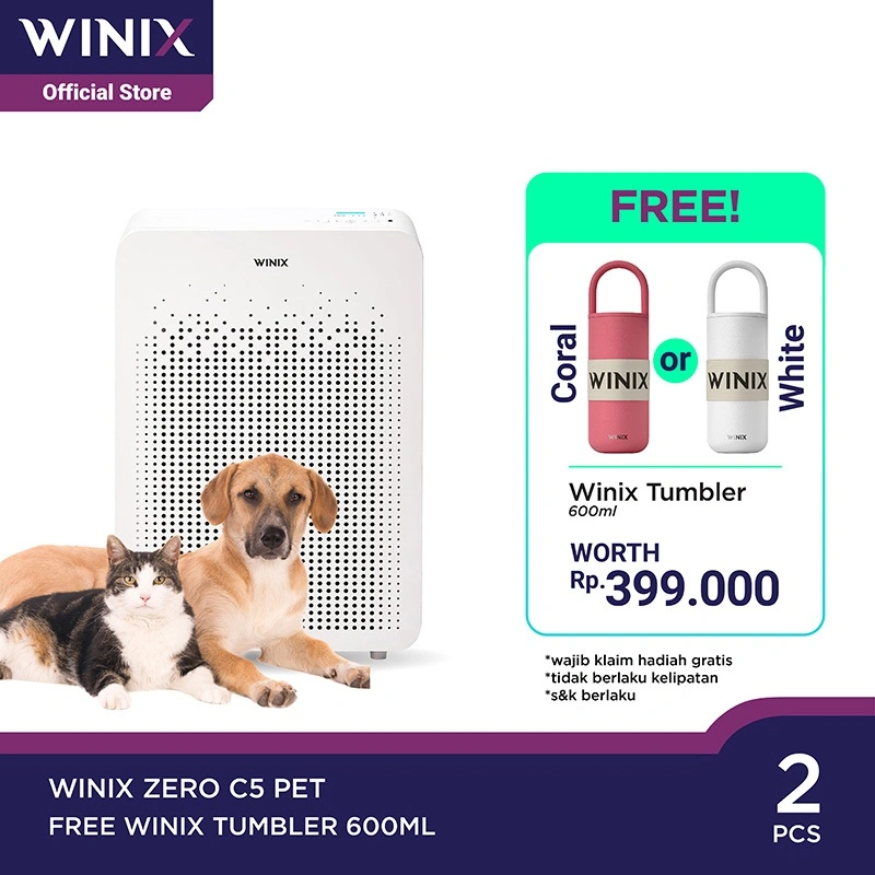 Winix Zero C5 Pet Filtration Smart WiFi Air Purifier / Pembersih Udara