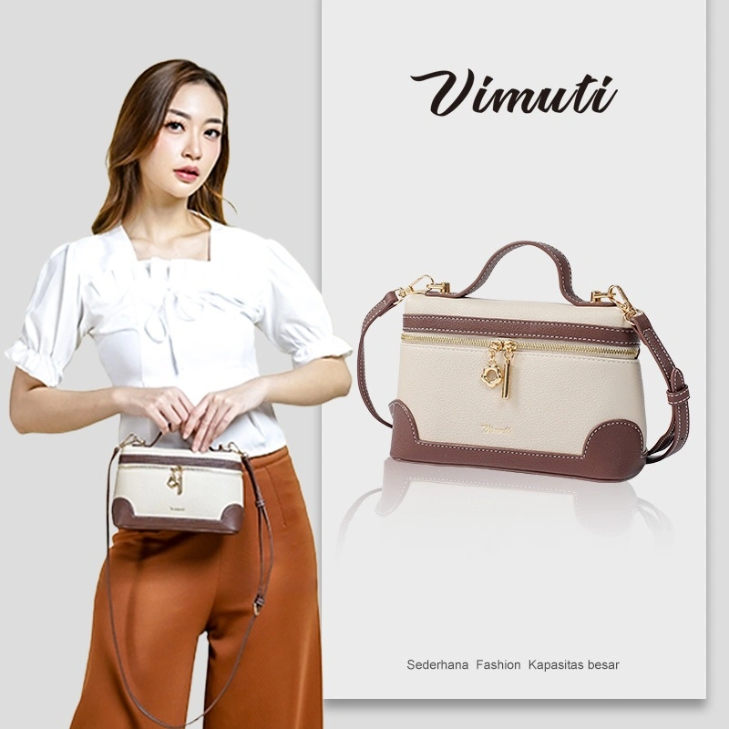 Vimuti Tas Wanita Terbaru 2025 Tas Persegi  Mini Sling Bag  PU Leather Tas Tangan Small Exquisite