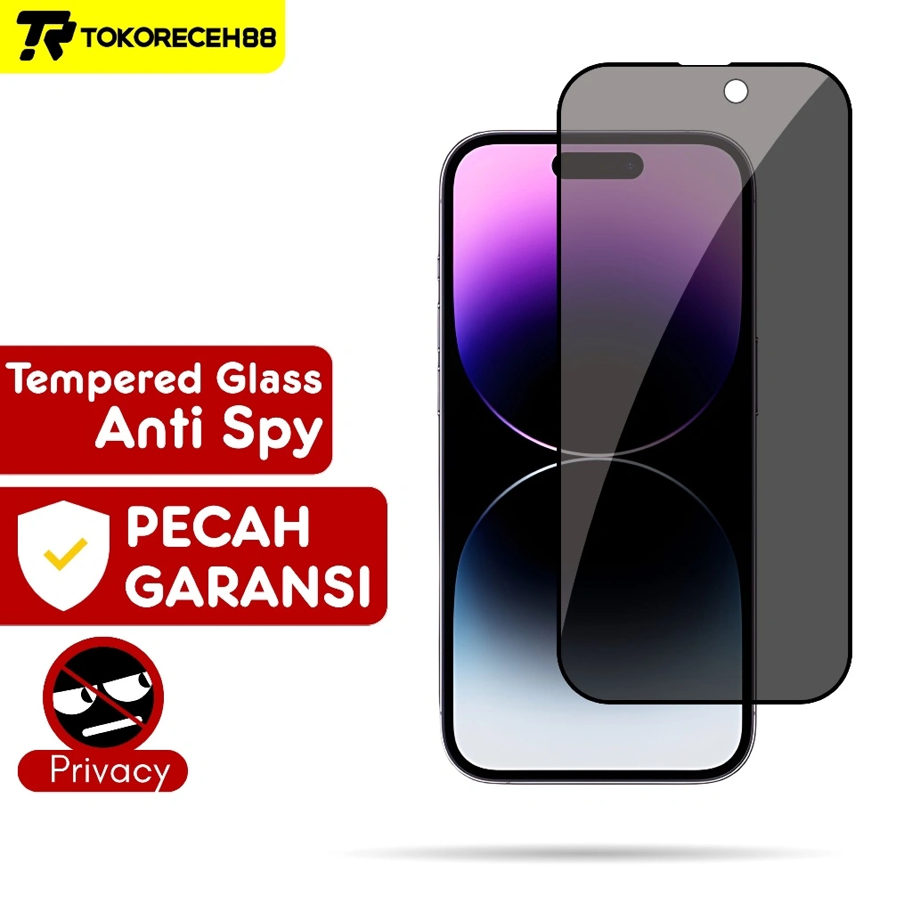 Tempered Glass Kaca Anti Spy Iphone 11 11 Pro 11 Pro Max 12 12 Pro 12 Pro Max 13 13 Pro 13 Pro 14 14 Plus 14 Pro 14 Pro Max Antigores Kaca Screenguard Temperglass Screen Protector