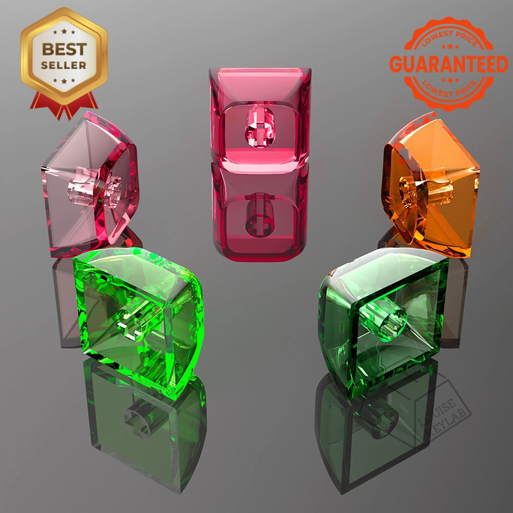 Keycap 1U XDA PC Glossy Clear Crystal Bump mechanical keyboard switch MX cherry outemu kailh gateron
