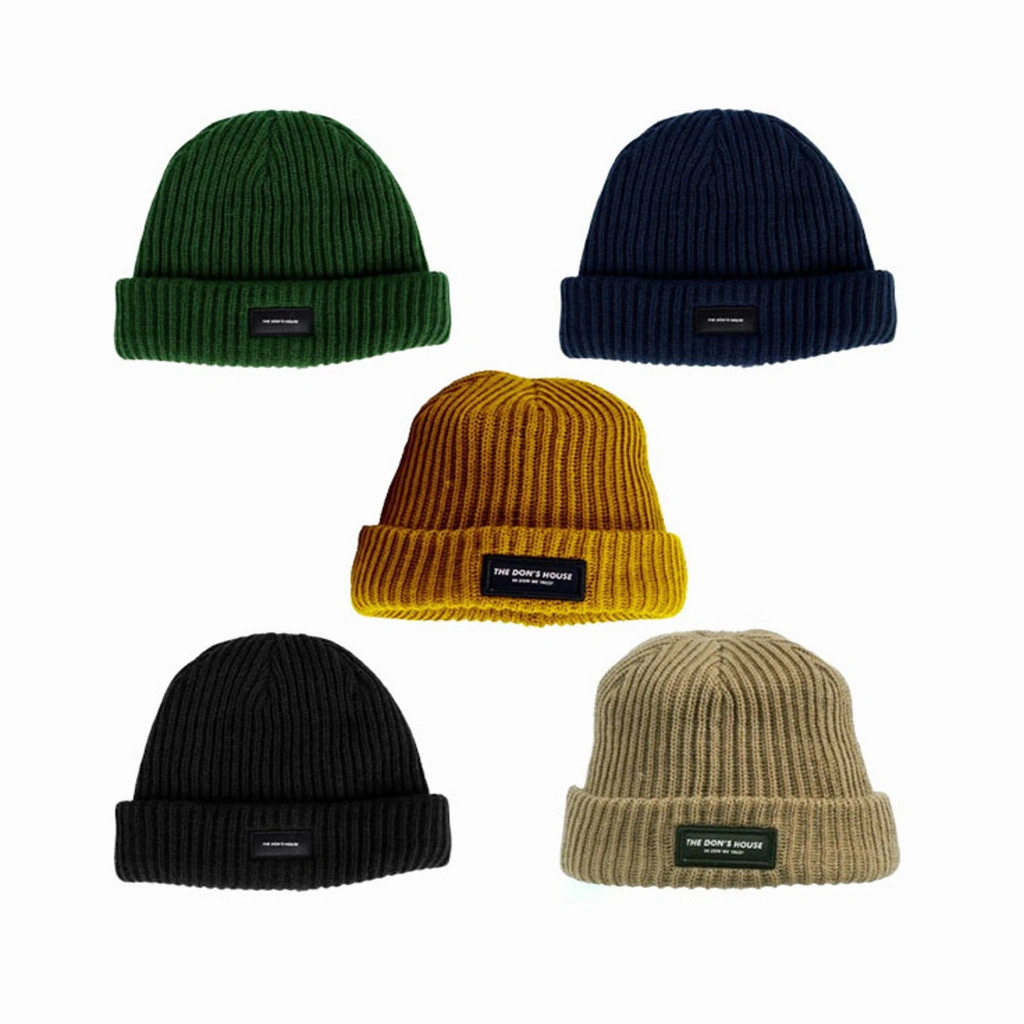 The Don's House BEANIE HAT - Topi Rajut Motif Patch Bordir Pria Wanita