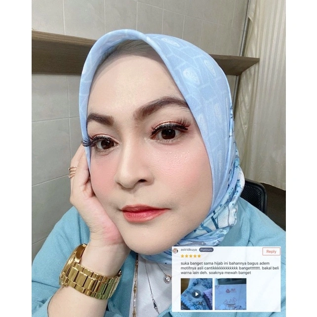 AM Madinah - Sakura scarves series ultrafine gift hardbox | printed scarf