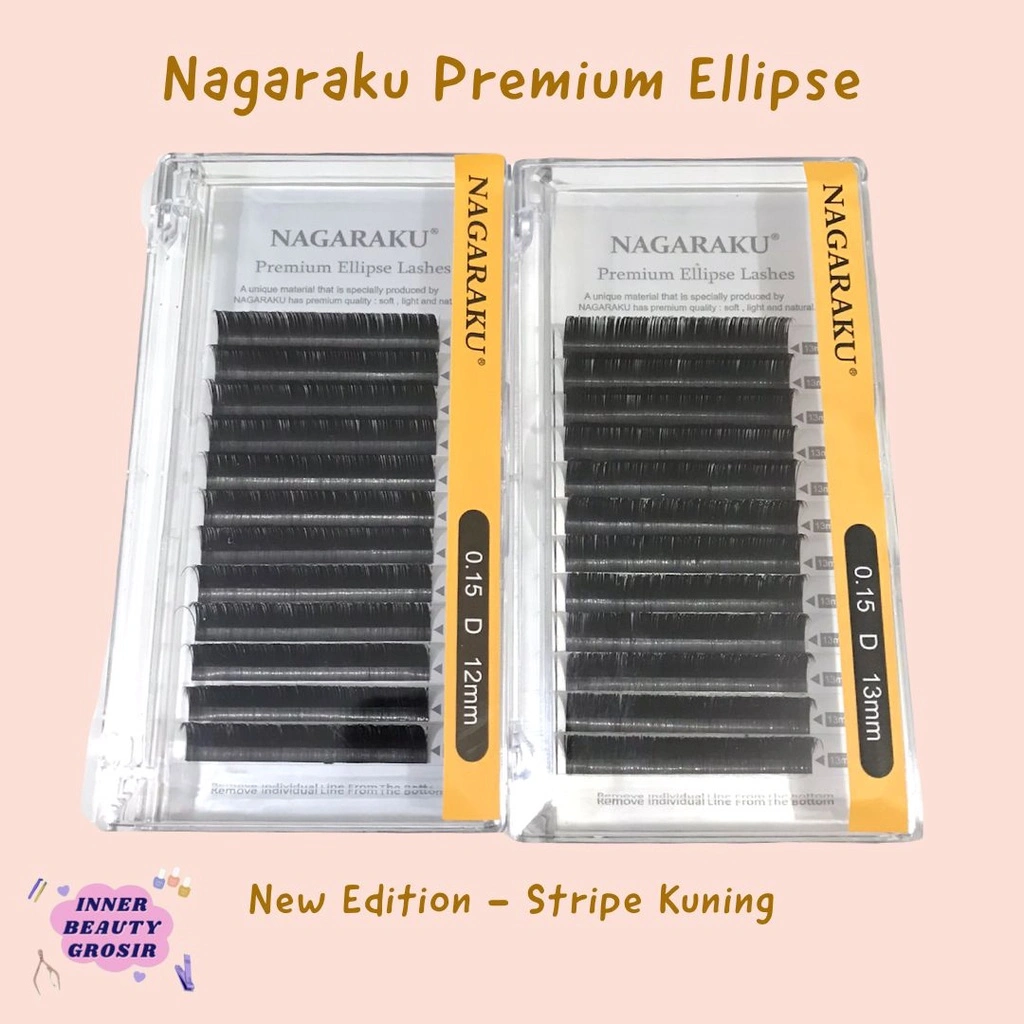 Nagaraku Ellips Premium New Edition Stripe Kuning / Nagaraku Stripe Kuning New