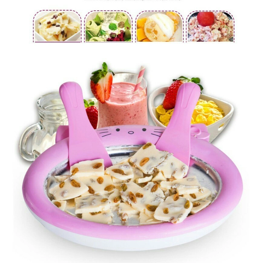 ice cream maker alat pembuat es krim ice Cream roll yogurt instant home maker portable toy kids love dingin cetak