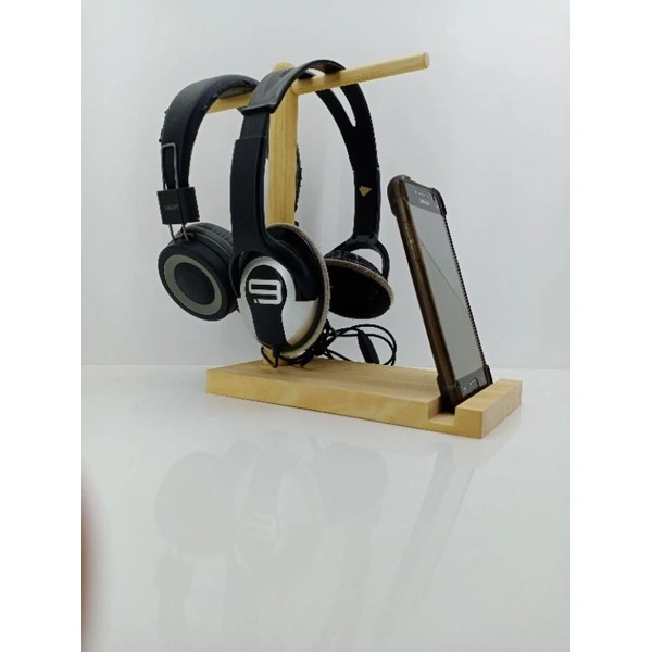 STAND HEADSET #headphone stand#STAND HP KAYU PINUS 201020
