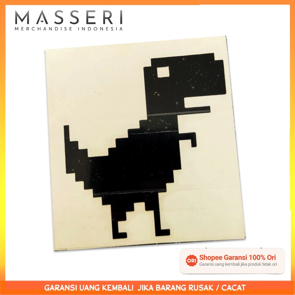 Masseri - Stiker DINOSAURUS NGELAG Sticker motor dan mobil juga Helm bahan Doff Made in Germany