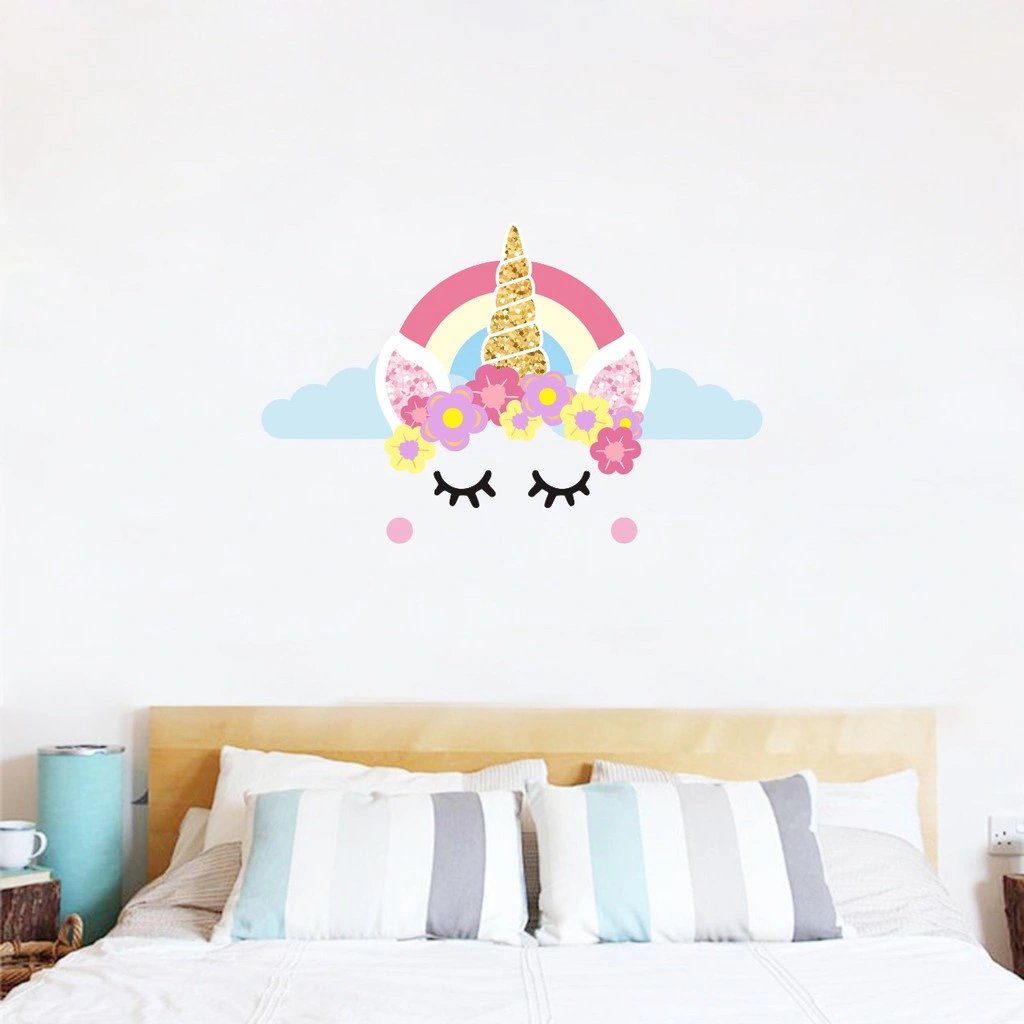Puswall - Stiker Dinding / Wallsticker Motive Unicorn Sleep / Dekorasi Kamar Anak / Wall Sticker Custom