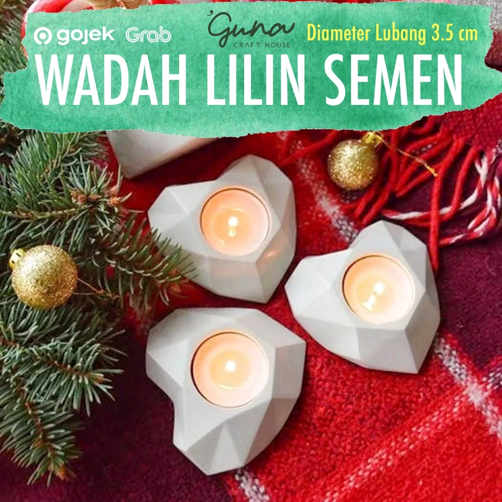 Pot Semen Sukulen Bentuk Hati - Wadah Lilin Tealight - Pot Kaktus Mini Love - Pot Tanaman Kaktus - Mini Succulent Pot
