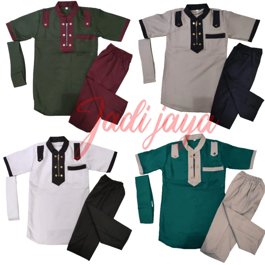Setelan Koko Anak Trendy Boy Koko Toyobo Anak Koko Santri Moden Lengan Pendek Terbaru TY01