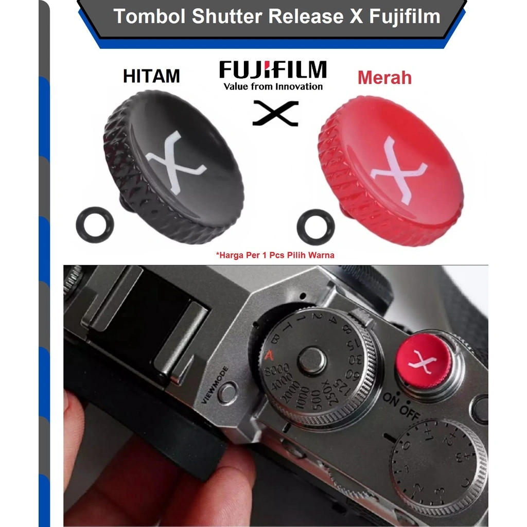 Tombol Shutter FUJIFILM Camera Release Button Fuji X Series Icon Logo