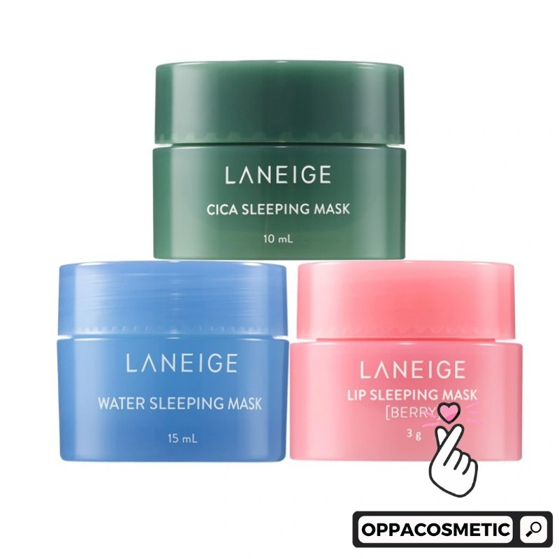 Laneige Sleeping Care Goodnight Kit 3 Items/Water Sleeping Mask/Cica Sleeping Mask/Lip Sleeping Mask