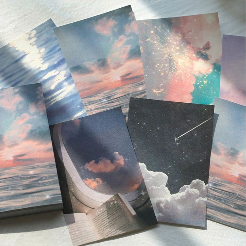 10 lembar Memopad Galaxy DIY Paper Memopad Kertas Scrapbook