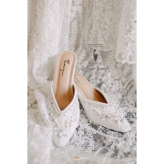JISOO | Eksklusif sepatu wanita wedding lamaran kondangan shoes hak tahu pengantin