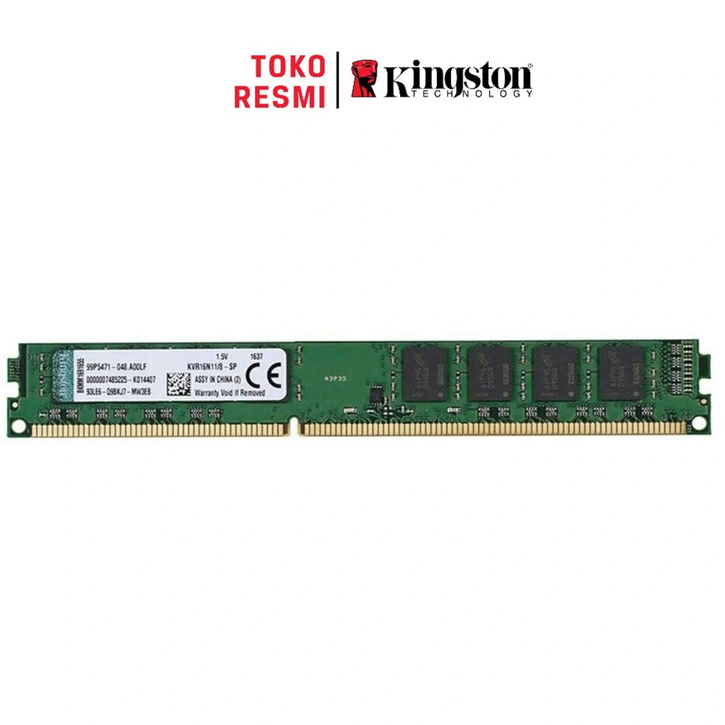 Kingston RAM DIMM 8GB DDR3 1600Mhz Non-ECC (KVR16N11/8WP)