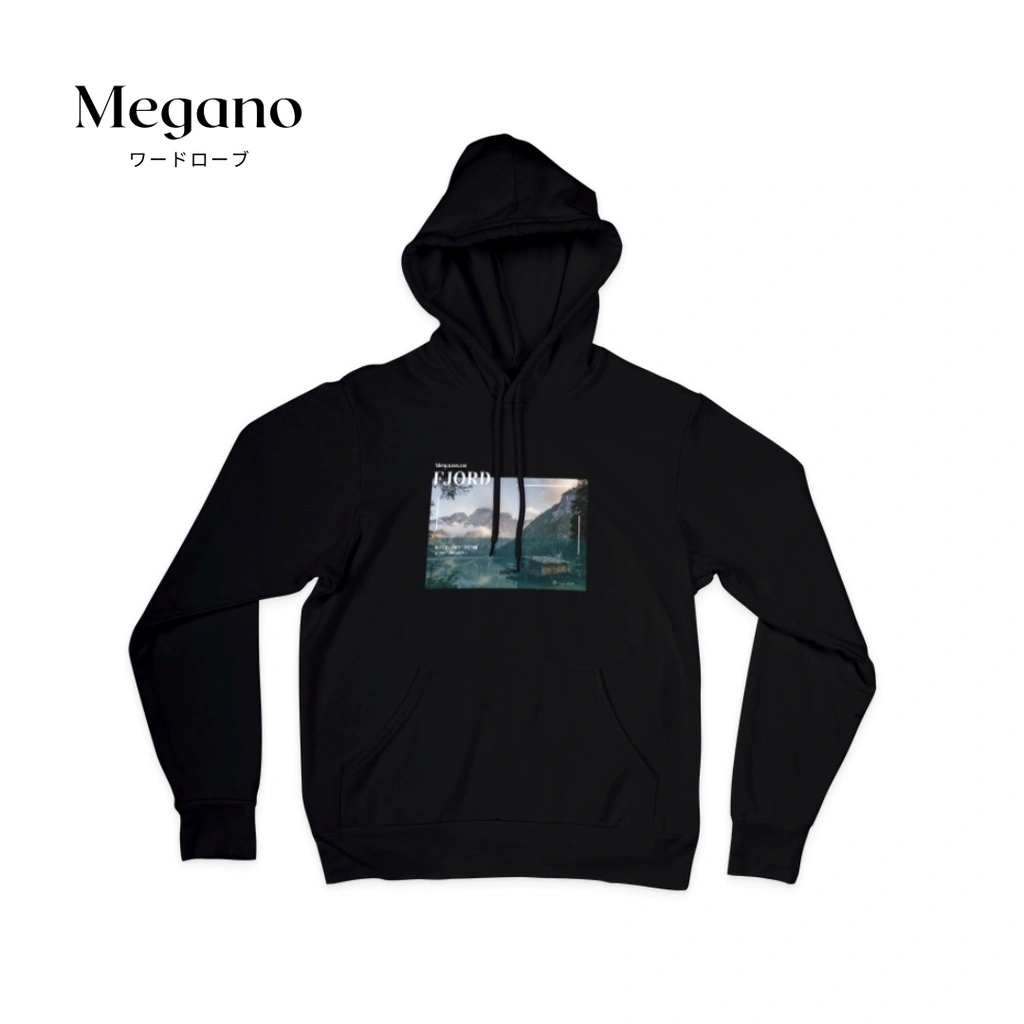 Megano.co - Sweater Hoodie Pria Fjord | Sweater | Hoodie Fleece | Black Hoodie | Jaket Hoodie | Jumper Bordir Unisex Pria - Wanita | Size M - XL | Premium Hoodie