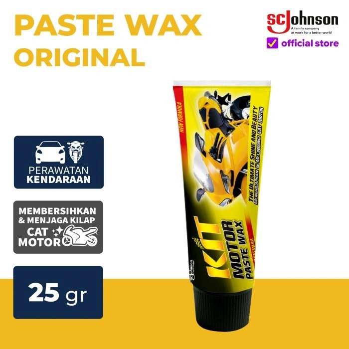 KIT Motor Paste Wax Original 25gr - Pengkilap Body Cat Kendaraan