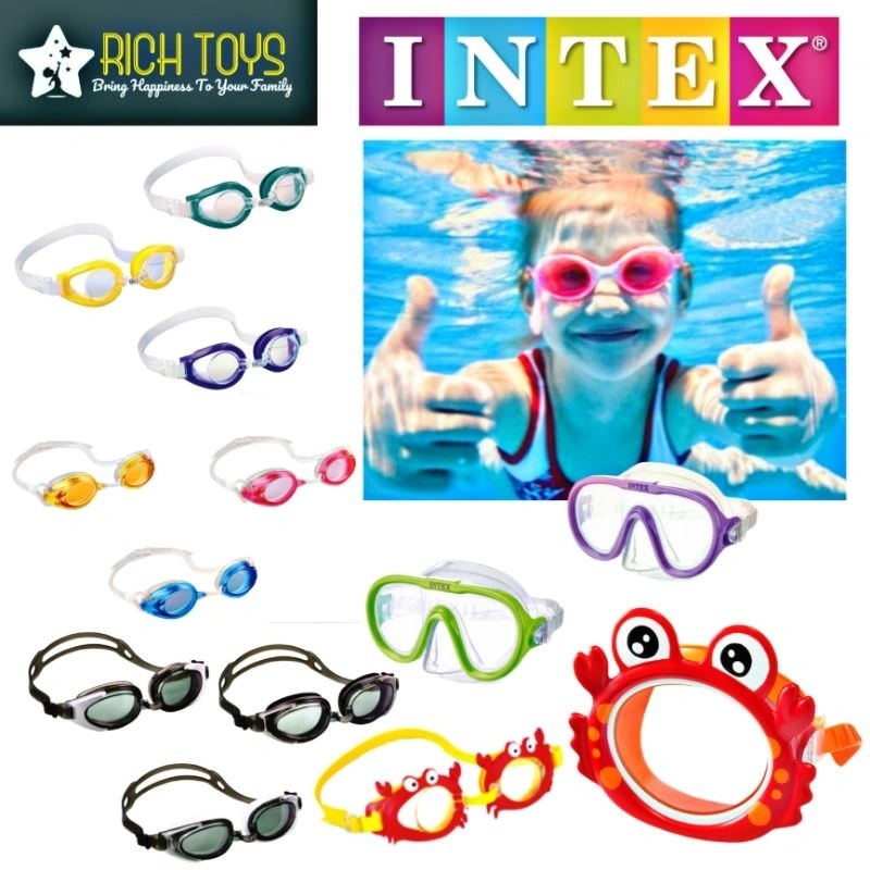 INTEX Play Goggles Kaca Mata Renang Anak Remaja Alat Bantu Berenang 3 - 8+ Tahun