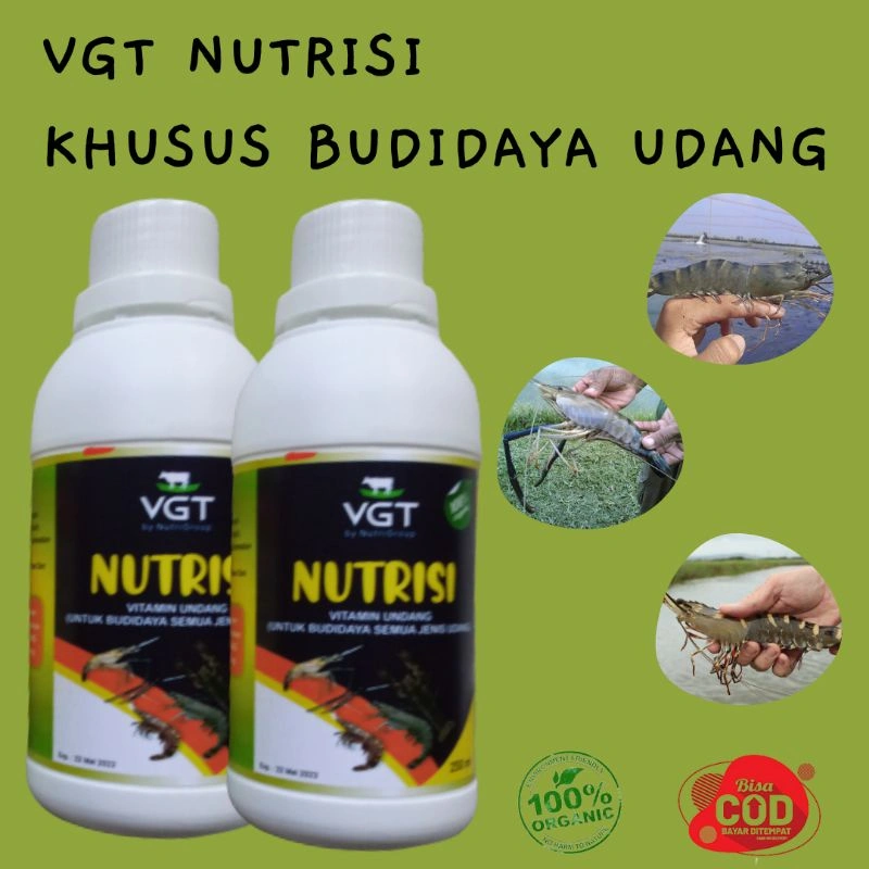 VGT NUTRISI VITAMIN PROBIOTIK UDANG VANAME PAKAN UDANG