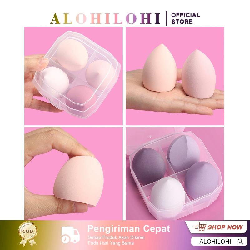  ALOHILOHI  Spons Make up Spons Blender Spons Kering Dan Basah Beauty Spon Best Quality Impor