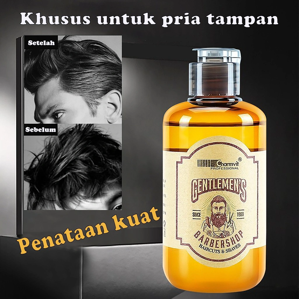 Minyak Rambut Pria Penataan220ml Tahan lama dan tidak lengket minyak rambut gel rambut lilin rambut
