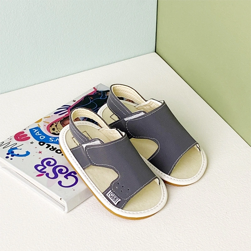 sendal bayi sandal bayi prewalker bayi umur 2-12 bulan model casual S01 polos ABU Ringan Anti Slip