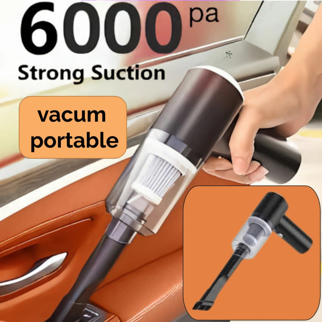 Vacuum Cleaner Portable Alat Penyedot Debu Serbaguna Mobil Vakum Pembersih Wireless Vacuum 2 in 1Vacuum Cleaner Portable Mini 2in1 / Alat Penyedot Debu Mobil / Vacum Cleaner LED Rechargeable / Car Vacum 2 In 1 Cleaner terbaik TERLARIS