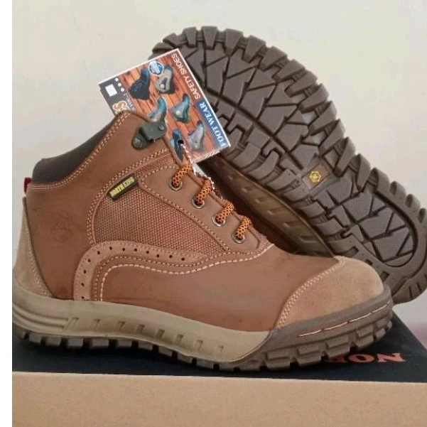 sepatu pria boot safety ujung besi  NK 02 100% original