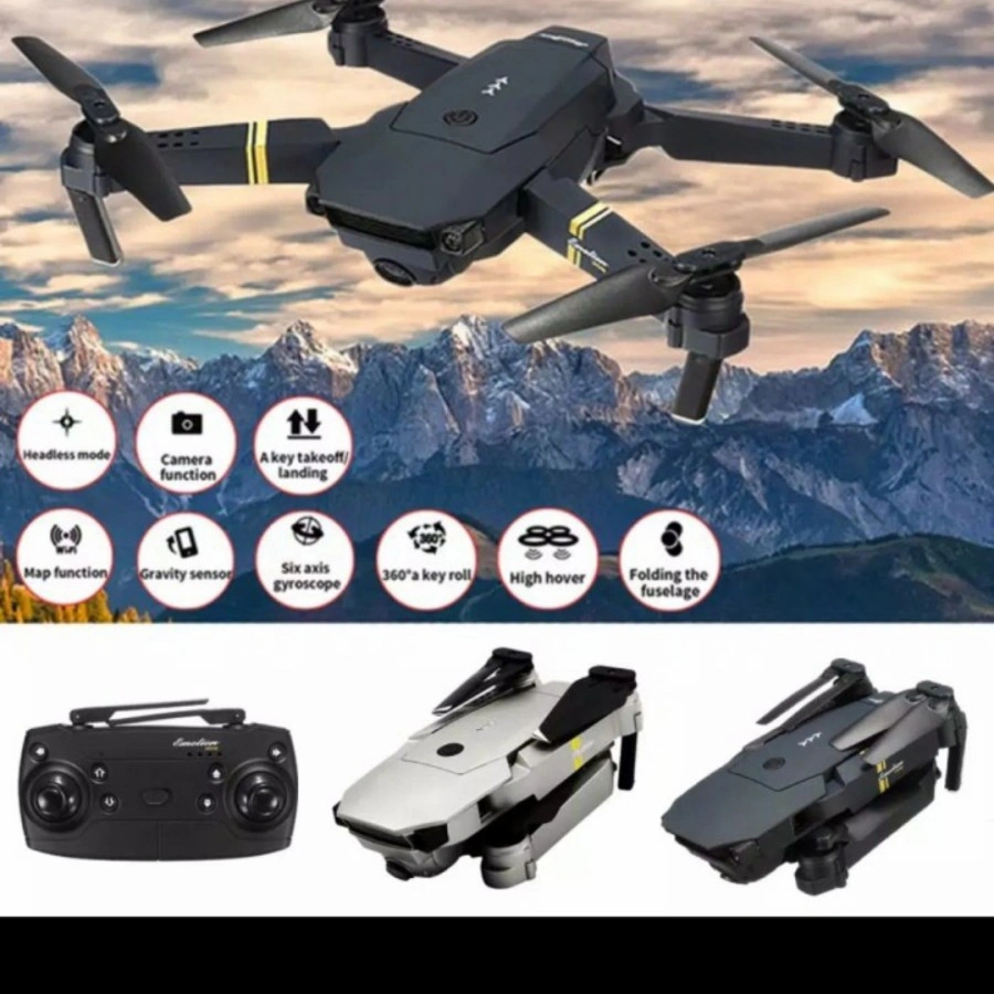 Drone E58 FPV With Wide Angle Camera Wifi 8MP highest Spesification