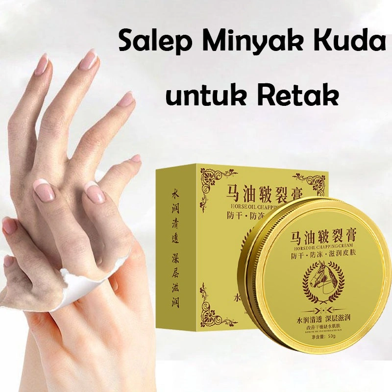 Krim Perbaikan Minyak Kuda Mencegah kulit tangan dan kaki kering pecah-pecah Krim Tangan Pelembap