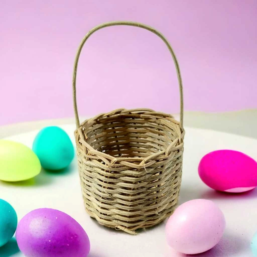 Keranjang Rotan Paskah Mini Besar