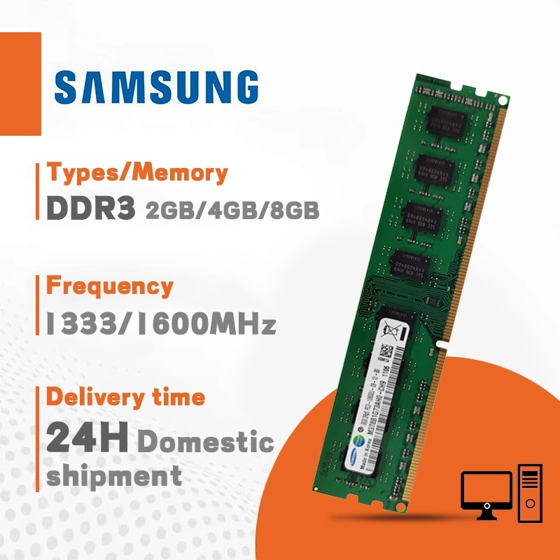 (Jakarta Spot)Samsung 2GB/4GB/8GB Desktop RAM  DDR3 1333/1600MHZ DIMM PC3-12800 memory for PC