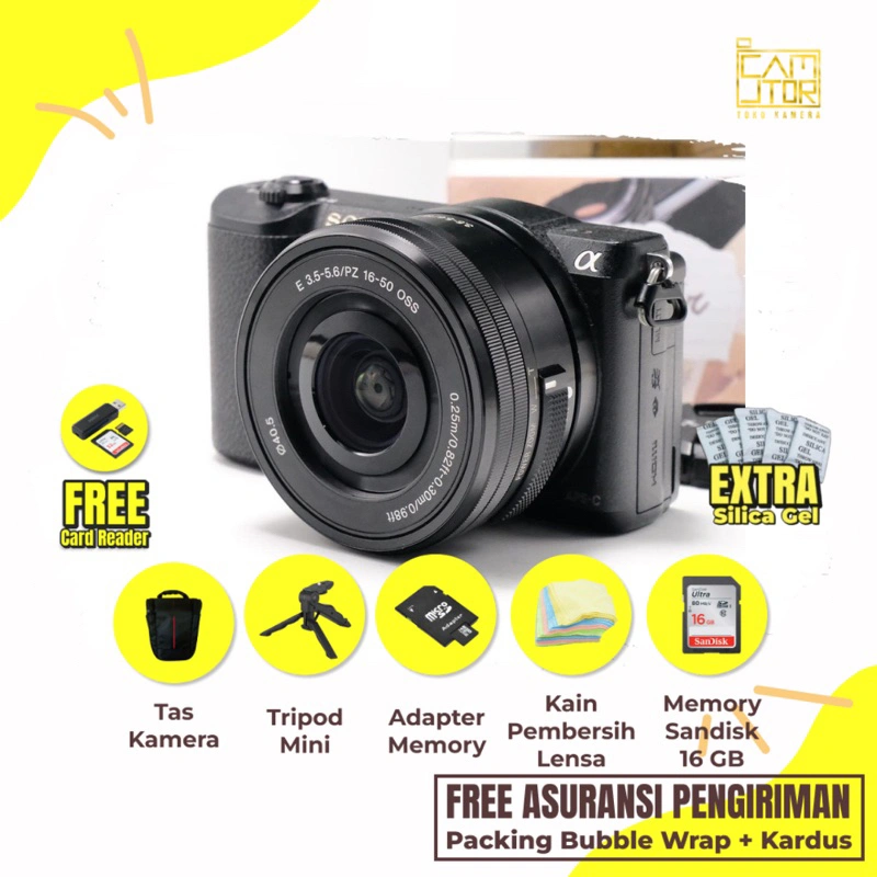 Sony A5100 Lensa Kit 16-50mm Oss termurah Bukan Sony A5000 A6000